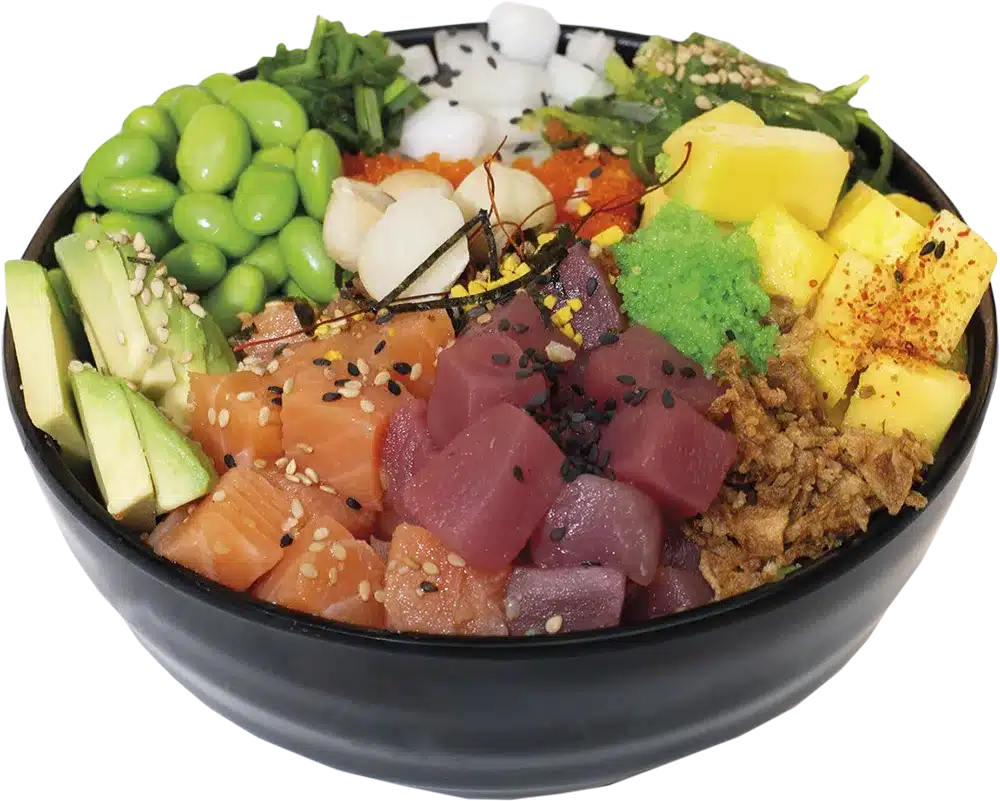 Poke bowl mawii para comer